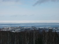 展望台から流氷