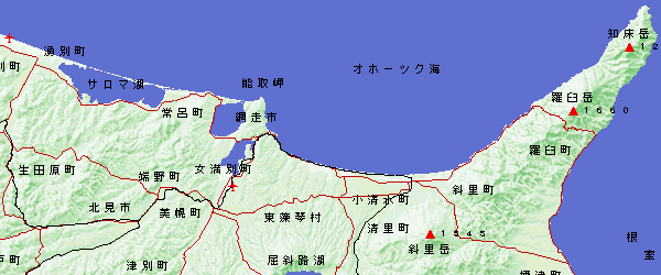 網走南部地図